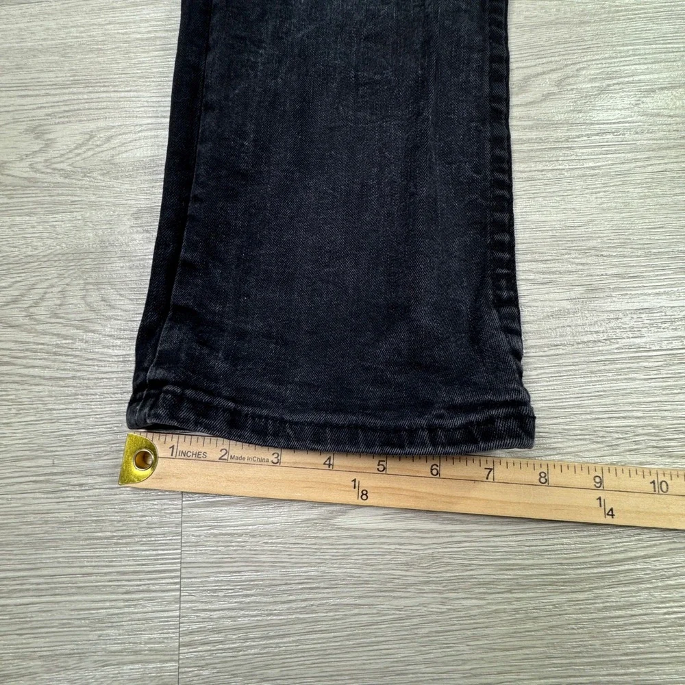 True Religion Mens Jeans Ricky Relaxed Straight Black 33 Flap Pocket Denim